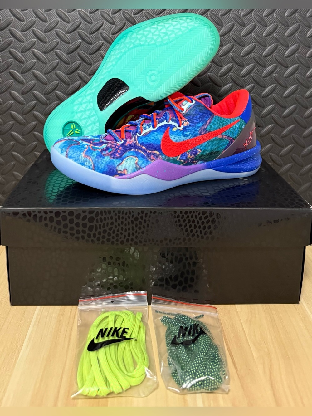 Nike What The Kobe VIII 8 Protro 2025 HM9621-900 Multi Color Mens Size‎ 9